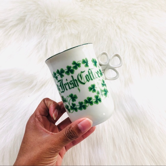 Vintage Other - Irish Coffee 3 Leaf Clover Shamrock Coffee Mug